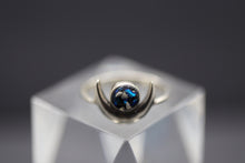 Taurus Moon, Cremation Ashes Ring in Sterling Silver