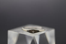 Flared Stackable Cremation Ash Ring in Sterling Silver
