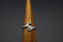 Sterling Wrech Ring with Cremation Ash Stone