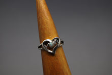 "Love Mom" - Cremation Ash Ring in Sterling Silver