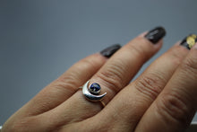 Taurus Moon, Cremation Ashes Ring in Sterling Silver