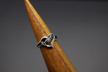 "Love Mom" - Cremation Ash Ring in Sterling Silver