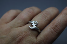 Sterling Wrech Ring with Cremation Ash Stone