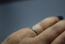 Flared Stackable Cremation Ash Ring in Sterling Silver