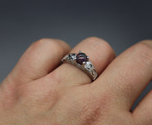 Silver Zirconia Encrusted Ring with Cremation Ashes