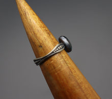 Silver Asymmetrical Dotted Cremation Ashes Ring