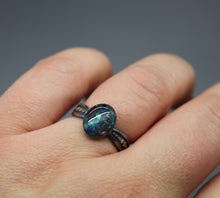 Silver Asymmetrical Dotted Cremation Ashes Ring
