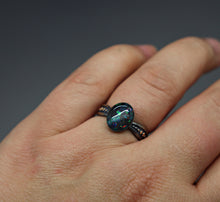 Silver Asymmetrical Dotted Cremation Ashes Ring