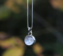 "Window to the Soul" Free Flowing Ash Glass Pendant - Available in Sterling and R/Y/W Golds