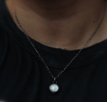"Window to the Soul" Free Flowing Ash Glass Pendant - Available in Sterling and R/Y/W Golds