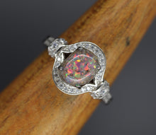 Elegant Banded Oval Cremation Ring