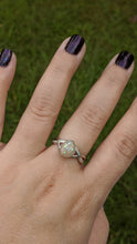 Pear Shaped Cremation Ring with Opal Inlay