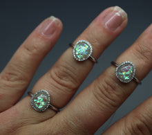 Oval Offset Ring with Cremation Ashes