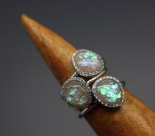 Oval Offset Ring with Cremation Ashes