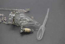 "Diamond" Fill-At-Home Glass Necklace (For Ashes, Dried Flowers, Sand, etc)