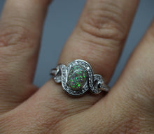 Oval "Endless Love" Cremation Ring in Sterling Silver