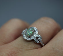 Oval "Endless Love" Cremation Ring in Sterling Silver