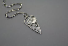 Moon & Star Diamond Cremation Necklace - Ashley Lozano Jewelry