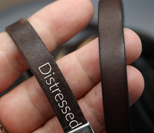 Leather cremation jewelry