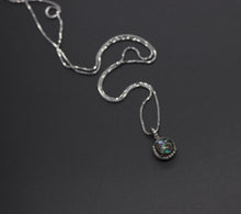 Circle Halo Necklace with Cremation Ashes