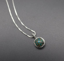 Circle Halo Necklace with Cremation Ashes