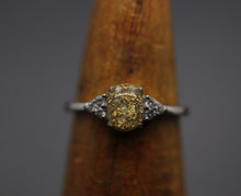 Dainty Silver Cremation Ashes Ring with Cubic Zirconia