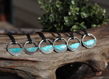 Ocean Wave Cremation Ashes Necklace