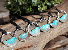 Ocean Wave Cremation Ashes Necklace
