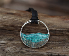 Ocean Wave Cremation Ashes Necklace