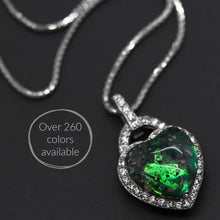 Heart shaped cremation jewelry
