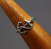 silver cremation anchor ring