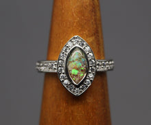 marquise shaped cremation ashes ring