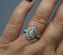 sterling silver marquise ring