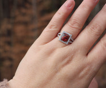 Elegant Emerald Cut Ring with Cremation Ashes