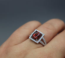 Elegant Emerald Cut Ring with Cremation Ashes