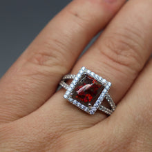 Elegant Emerald Cut Ring with Cremation Ashes