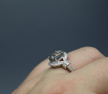 Elegant Banded Oval Cremation Ring