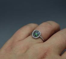 Oval Offset Ring with Cremation Ashes