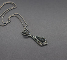 Natural Marcasite Cremation Ash Necklace
