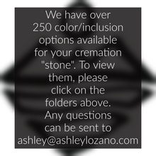 Silver Zirconia Encrusted Ring with Cremation Ashes