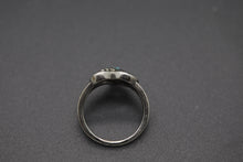 "Love Mom" - Cremation Ash Ring in Sterling Silver