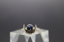 Taurus Moon, Cremation Ashes Ring in Sterling Silver