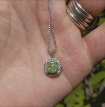 Circle Halo Necklace with Cremation Ashes