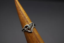 "Love Mom" - Cremation Ash Ring in Sterling Silver