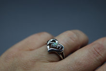 "Love Mom" - Cremation Ash Ring in Sterling Silver