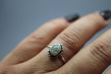 Elongated Hexagon Cremation Ashes Ring in Sterling Silver