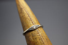 Flared Stackable Cremation Ash Ring in Sterling Silver