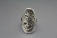 Sterling Silver Handwriting Ring - Ashley Lozano Jewelry