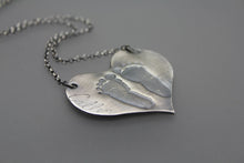 Custom Baby Footprint Necklace - Ashley Lozano Jewelry