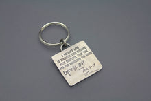 Custom Keychain with Words or Soundwaves - Ashley Lozano Jewelry